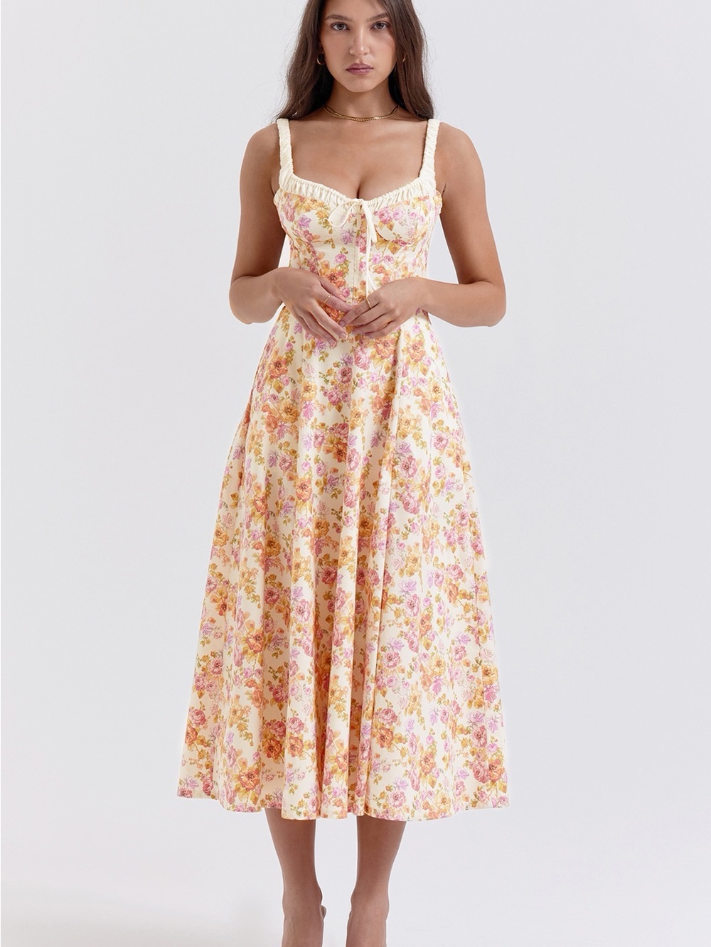 House of CB Sabrina Corset Fit & Flare Dress - Picture 4 of 16